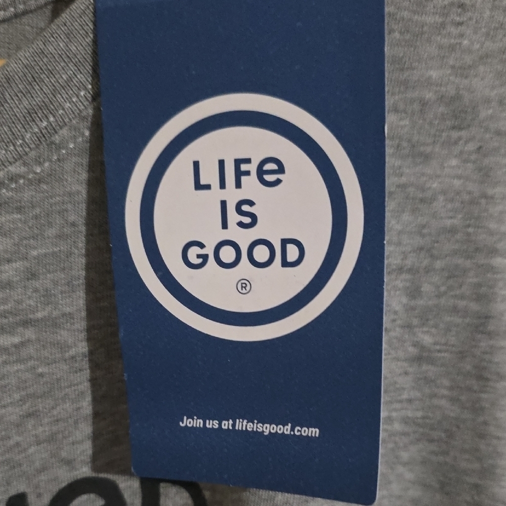 Life Is Good Gray Long Sleeve with Colorful Drink Graphic Xxl - Picture 3 of 5